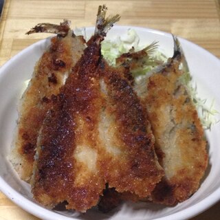 揚げ焼きde鯵フライ♪